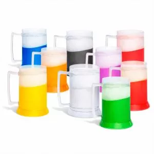 Caneca de Gel Congelante Personalizada | Dimensões (L x A x P): 8.0 x 13.8 x 10.0 | Peso = 310 g