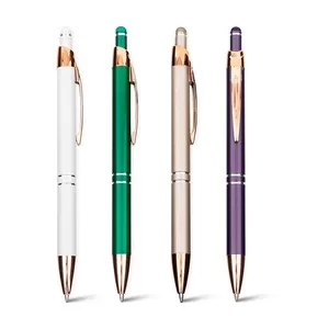Caneta de Metal com Ponteira Touch Personalizada