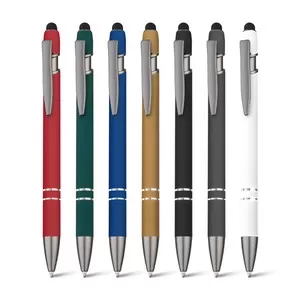 Caneta de Metal com Ponteira Touch Personalizada | Dimensões (L x A x P): 1.2 x 14.5 x 1.0 | Peso = 20 g