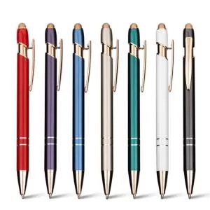 Caneta de Metal Personalizada | Dimensões (L x A x P): 1.5 x 14.2 x 1.0 | Peso = 20 g