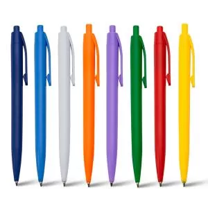 Caneta Plástica Personalizada | Dimensões (L x A x P): 1.4 x 13.7 x 1.2 | Peso = 5 g