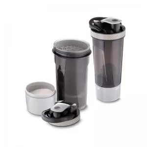 Coqueteleira para academia Shaker Personalizada | Dimensões (L x A x P): 10.2 x 24.4 x 7.0 | Peso = 250 g