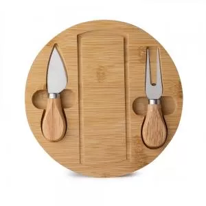 Kit Queijo 3 Peças Personalizado | Dimensões (L x A x P): 19.9 x 19.8 x 1.6 | Peso = 292 g